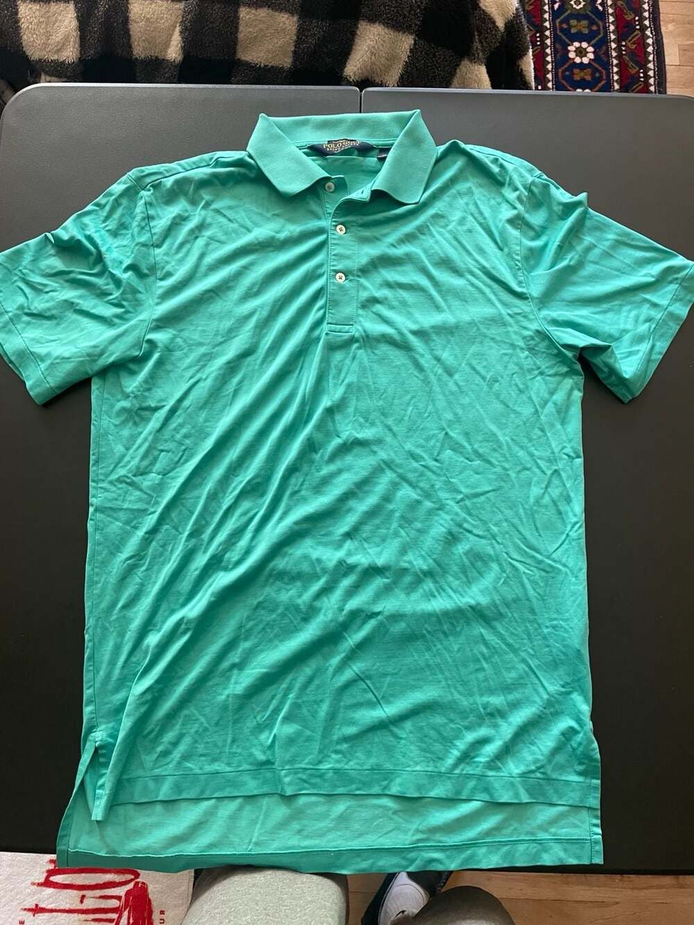Polo Golf Ralph Lauren Performance Teal Green Men's Polo Shirt Size M